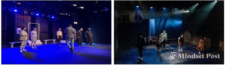 2025년 민관협력자살예방사업 중 예술 분야로 선정된 연극 '정거장'(사진 좌)과 뮤지컬 '메리골드'. (사진제공 보건복지부)