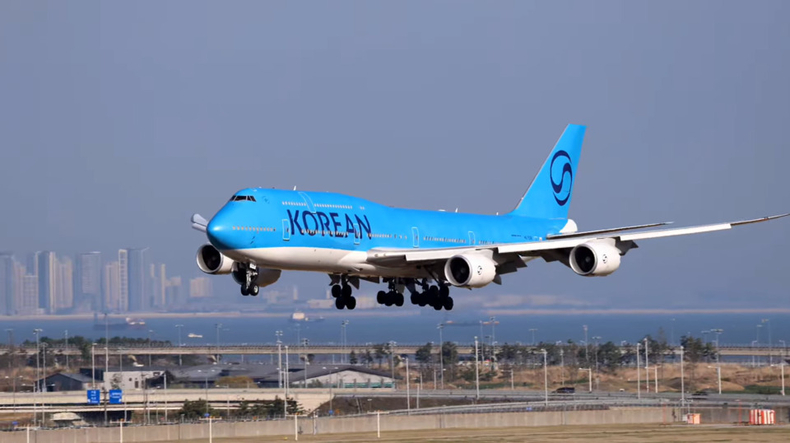 미국 조지아 주에서·구금된 한국인 300여명을 태울 대한항공 'B747-8i' 전세기 (출처 :'비행기 월드' 유튜브 갈무리)